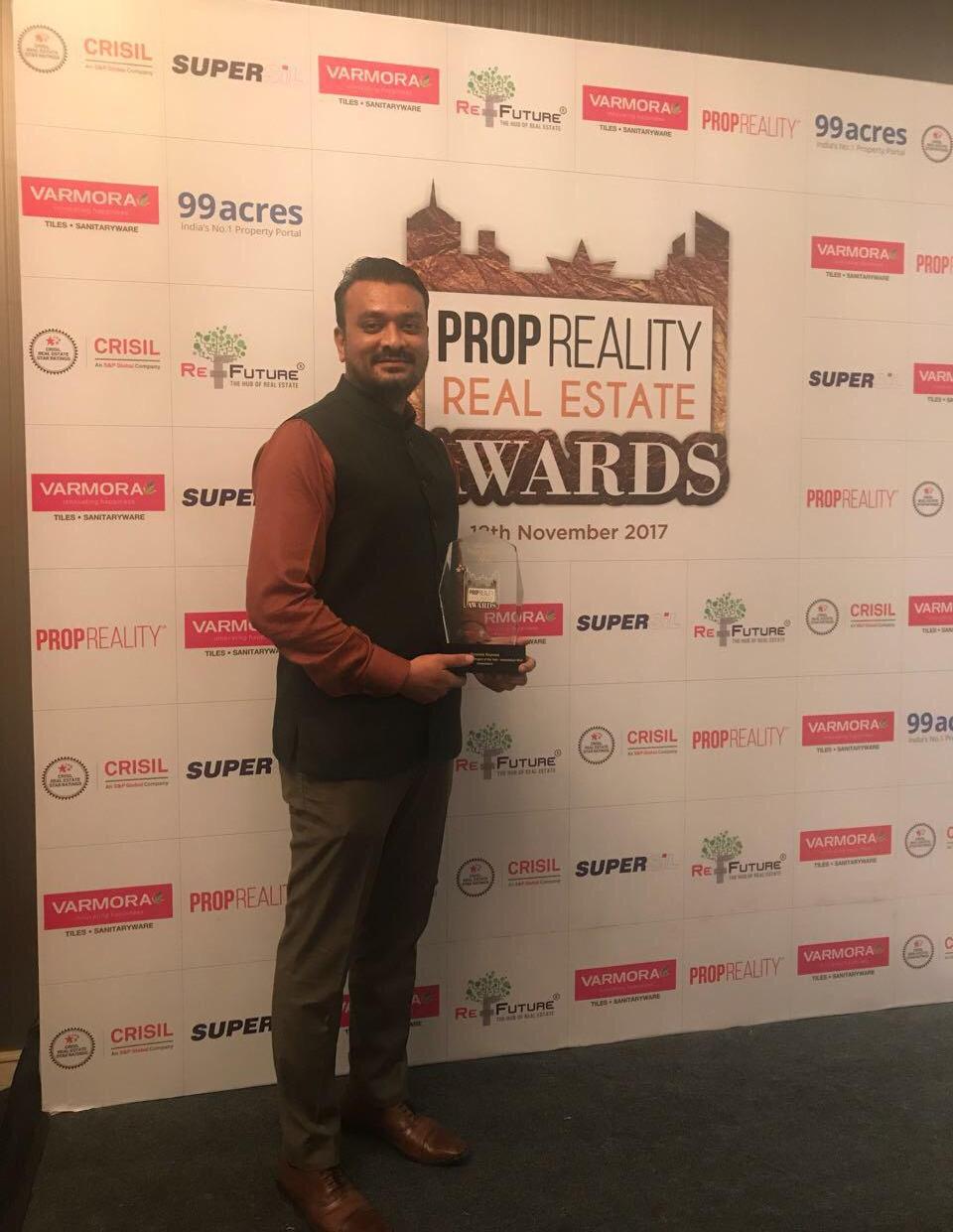 Suryam Repose awarded as Best Weekend Home Project in Prop Reality Real Estate Awards 2017 Update